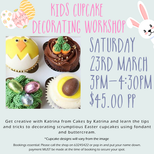 Easter Cupcake Decorating ages 8+