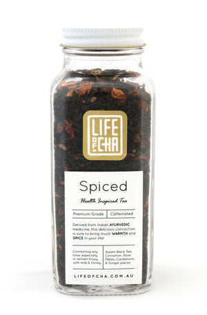 Cha Spiced Tea Vintage Glass Jar