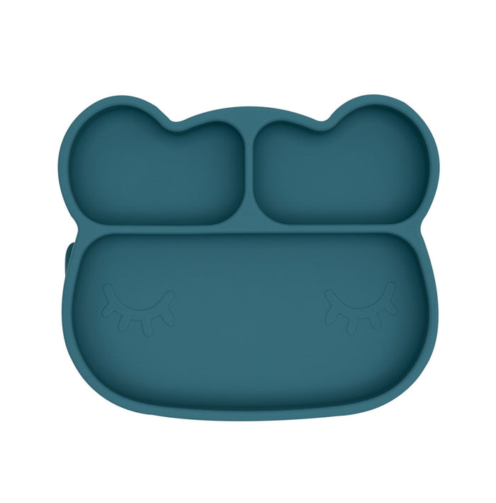 Tiny Stickie Plate Bear - Blue Dusk