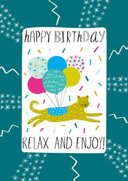 JH Card Happy Birthday Relax & Enjoy