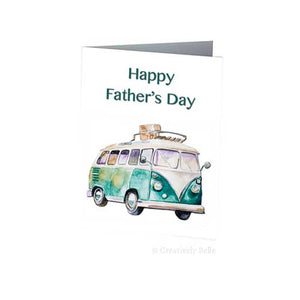 Fathers Day Kombi Van Greeting Card