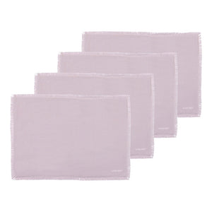 Fray Set of 4 Placemats Lilac