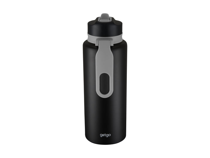 getgo Double Wall Insulated Sip Bottle 1L Black Gift Boxed