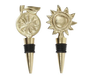 Arancio Metal Bottle Stopper Assorted Designs