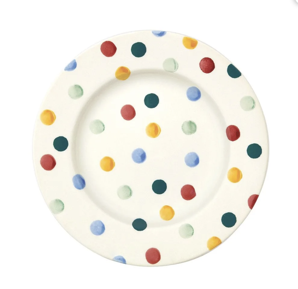 EB Polka Dot 8 1/2" Plate Bake, Table & Tea