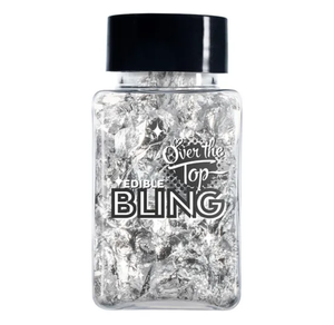 Edible Bling Leaf Flakes - Silver 2g