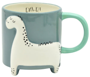 Animal Dinosaur Mug with Legs Blue