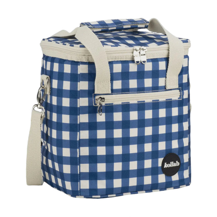 Mini Cooler Blue Check