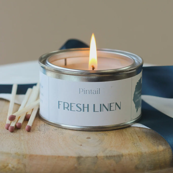 Paint Pot Candle Small - Fresh Linen