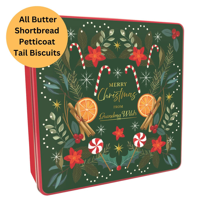 Grandma Wild's Christmas Candycane Tin 400g