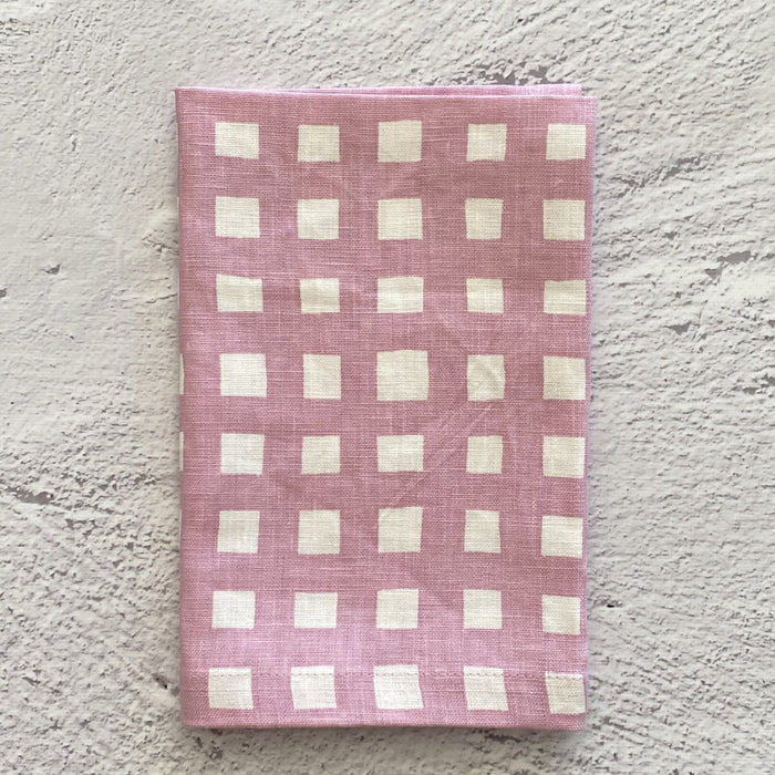 Lilac Gingham Napkin S/4