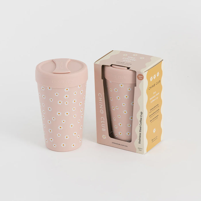 12oz Stainless Steel Cup - Daisy