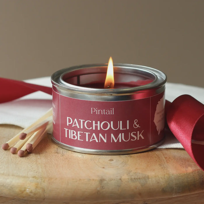 Paint Pot Candle Small - Patchouli and Tibetan Musk