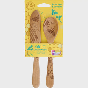 Honey Bee Jam Spoon and Spreader Set