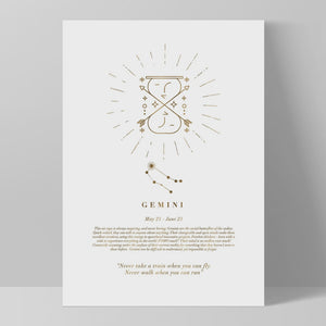 Print - Gemini Star Sign A4