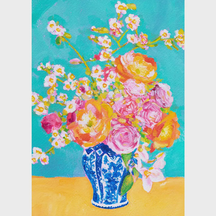 Art Print - Bright Summer Blooms A4