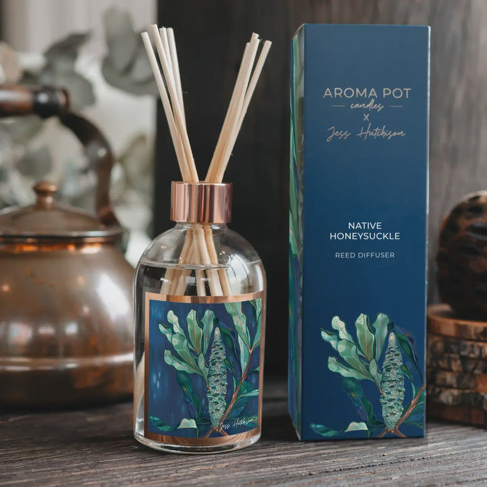 Jess Hutchison Artist Reed Diffuser - Native Honeysuckle