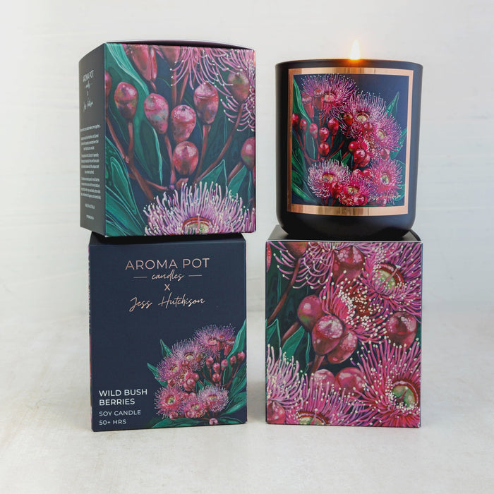 Jess Hutchison Artist Soy Candle Wild Bush Berries