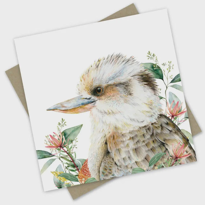 Greeting Card - Australiana: Kookaburra's Garden Small