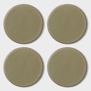 New Ceramic Green Coaster Set 4