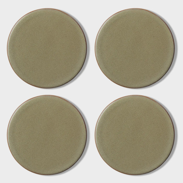 New Ceramic Green Coaster Set 4