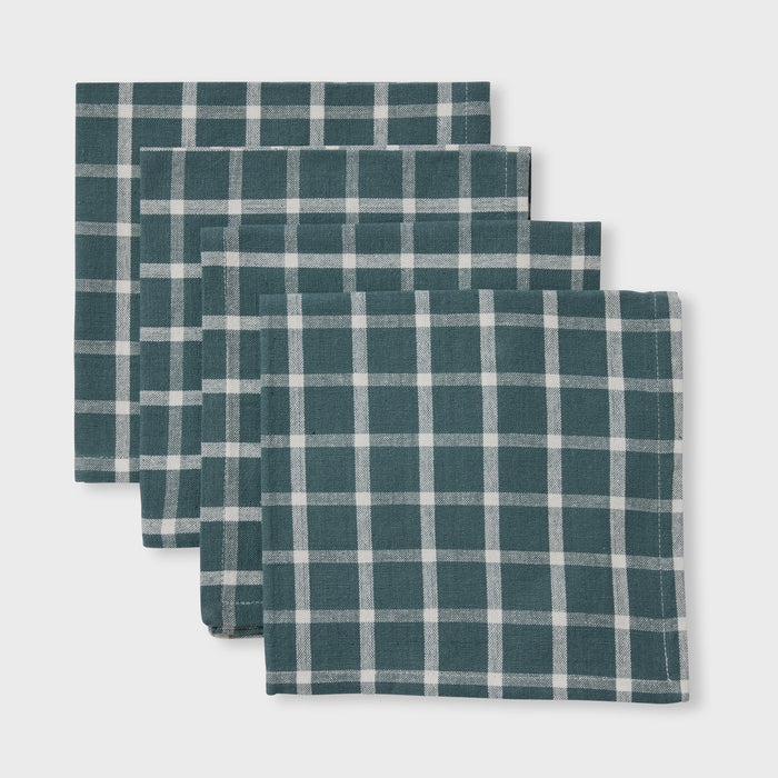 New Walsh Check Napkin Set 4