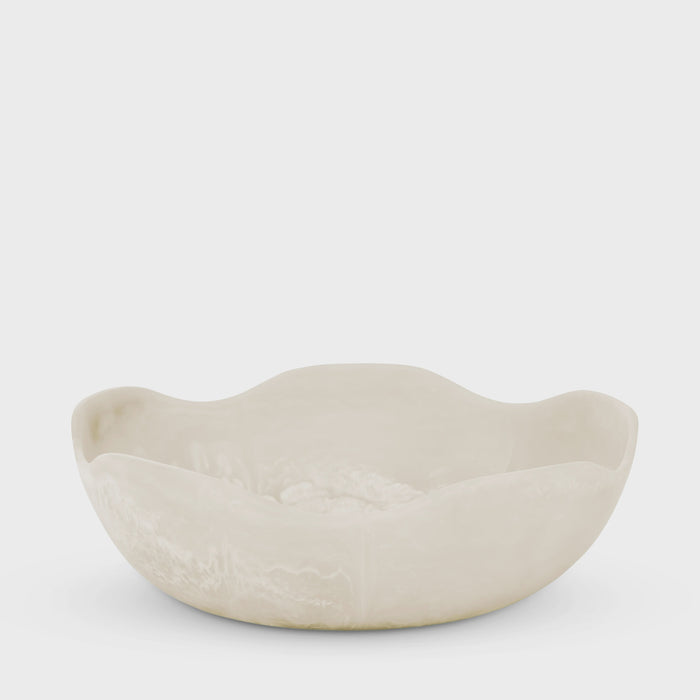 Aries Cream Resin Salad Bowl Large