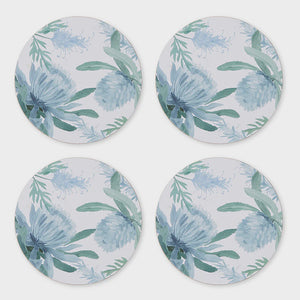 Moama Blue Round Coaster Set 4