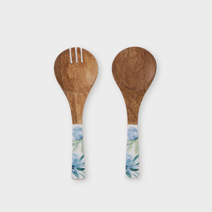 Moama Blue Salad Servers Set 2