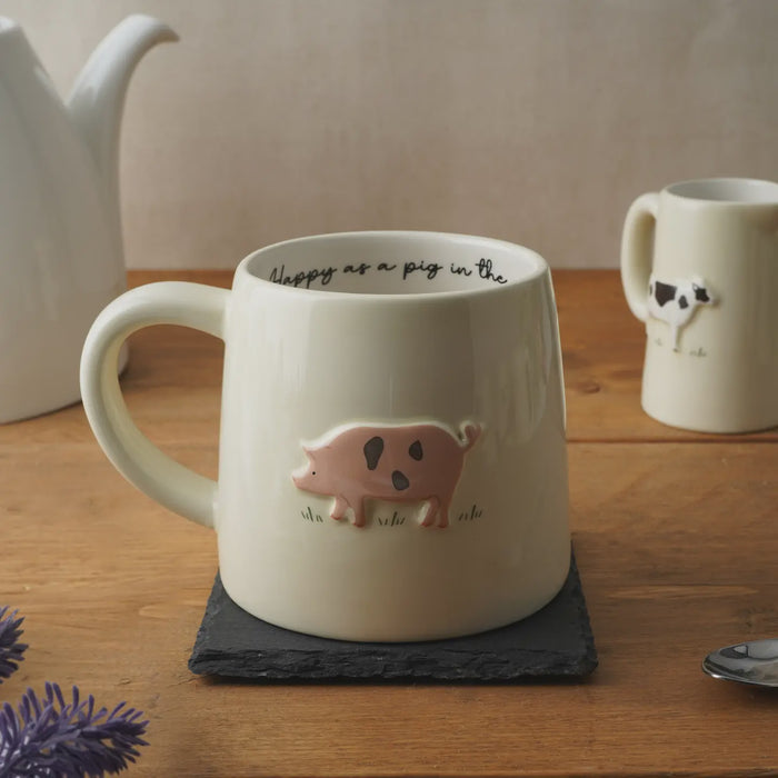 Stoneware Mug - Bramble Farm Pig