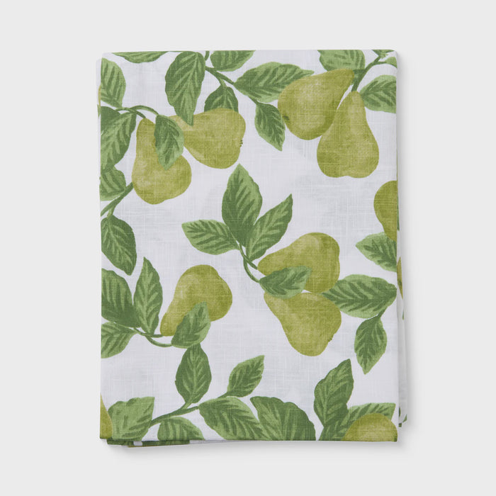 Pear Tree Green Tablecloth
