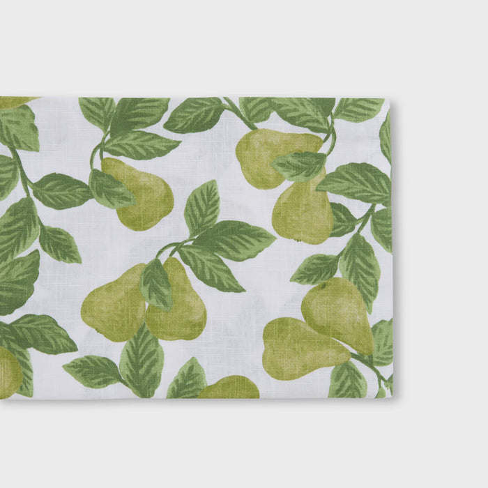 Pear Tree Green Table Runner