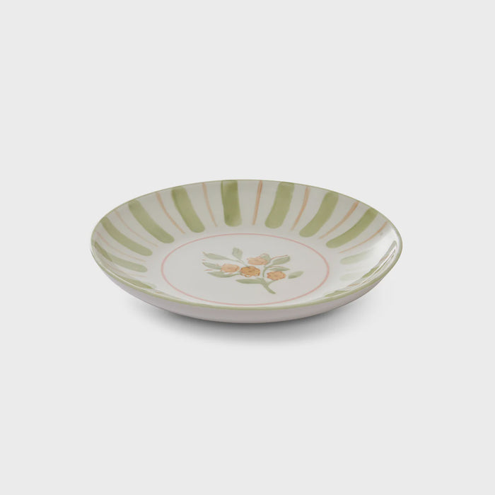 Camille Small Plate Pink/Green