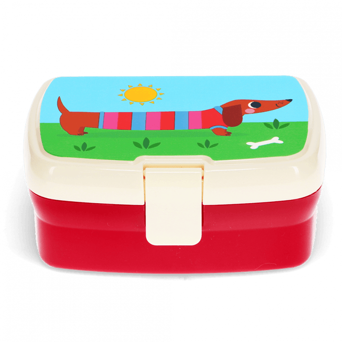 Lunch box with tray - Sunny Sausage Dog