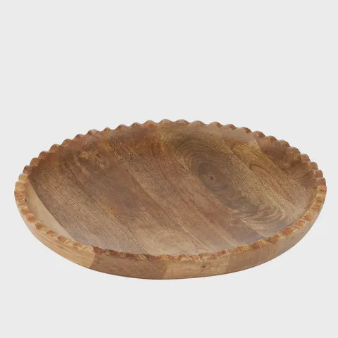 Cheri Round Wood Tray – 35cm