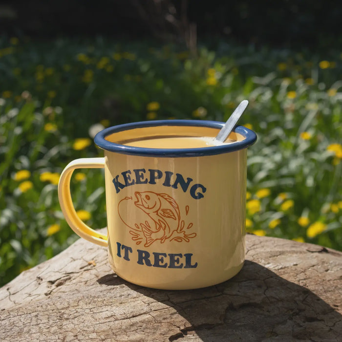 Enamel Mug - Keeping It Reel