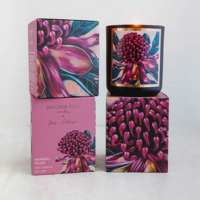 Jess Hutchison Artist Soy Candle Kakadu Plum