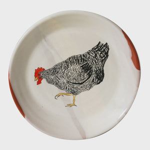 Emogens Chickens Plate 17cm Mabel