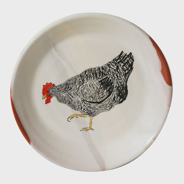 Emogens Chickens Plate 17cm Mabel