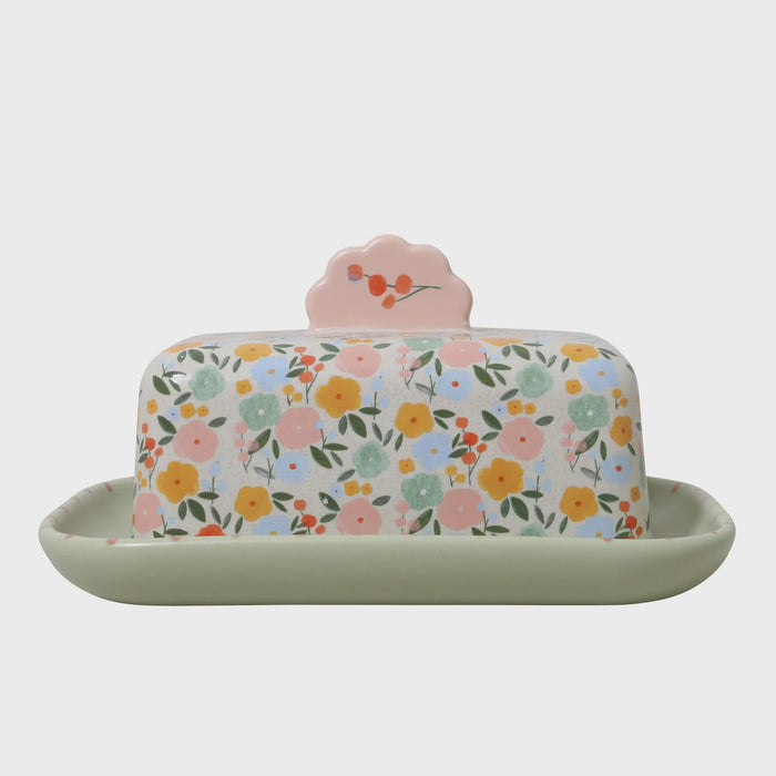 Flower Market Butter Dish