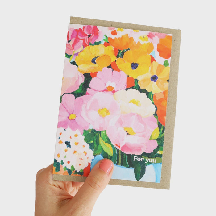 Greeting Card - For You Colourful Floral