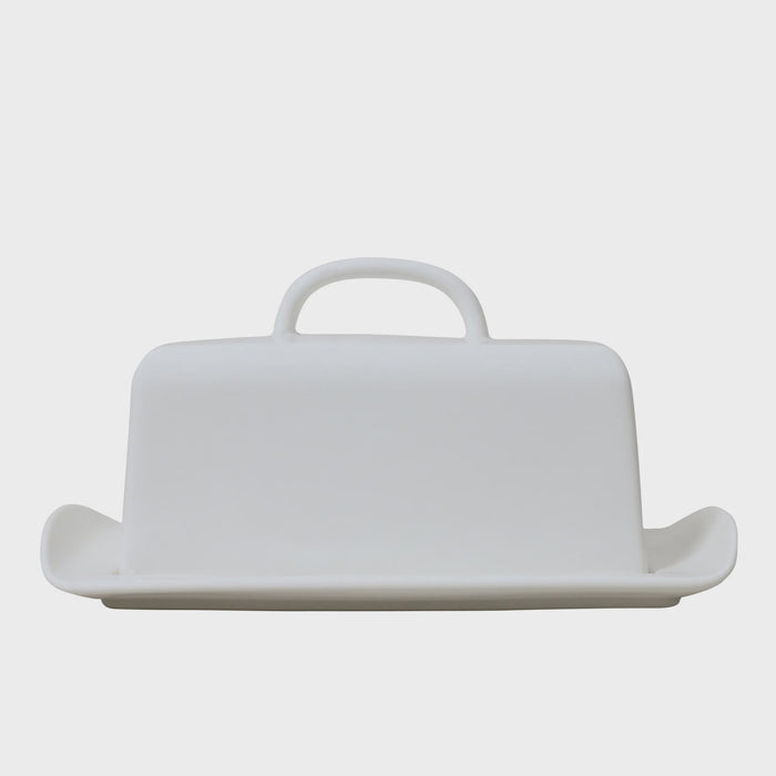 At Home Butter Dish White