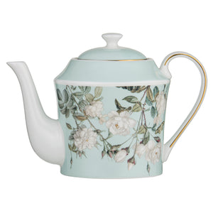 Elegant Rose Mint Teapot