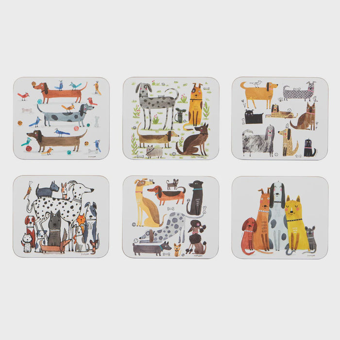 Canine Capers Assorted 6pk Coaster