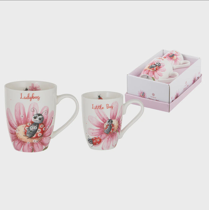 Mini Me Lady Bug 2 pce Mug Set