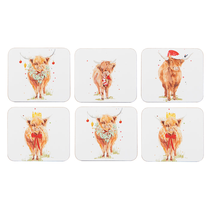 Coo Christmas 6pk Coaster