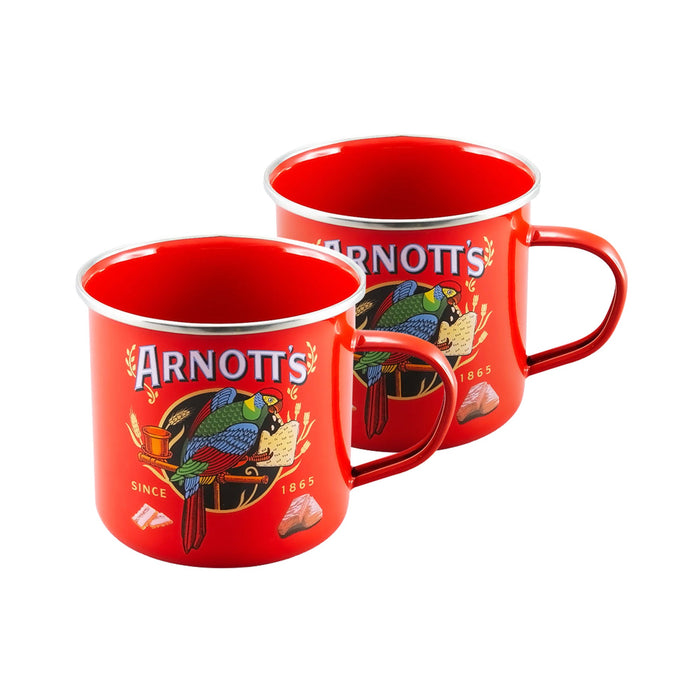 Arnott's Enamel Mugs Set of 2