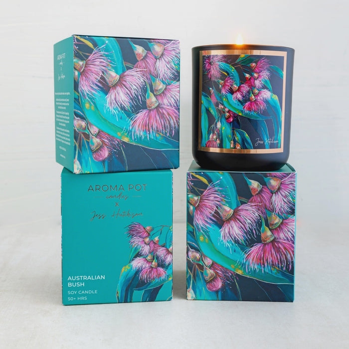 Jess Hutchison Artist Soy Candle Australian Bush