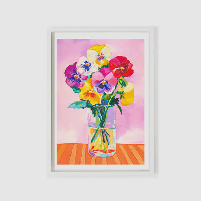 Art Print - Pansies in Wonderland