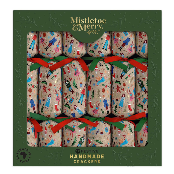 Mistletoe & Merry Festive Kraft Nutcracker Icons